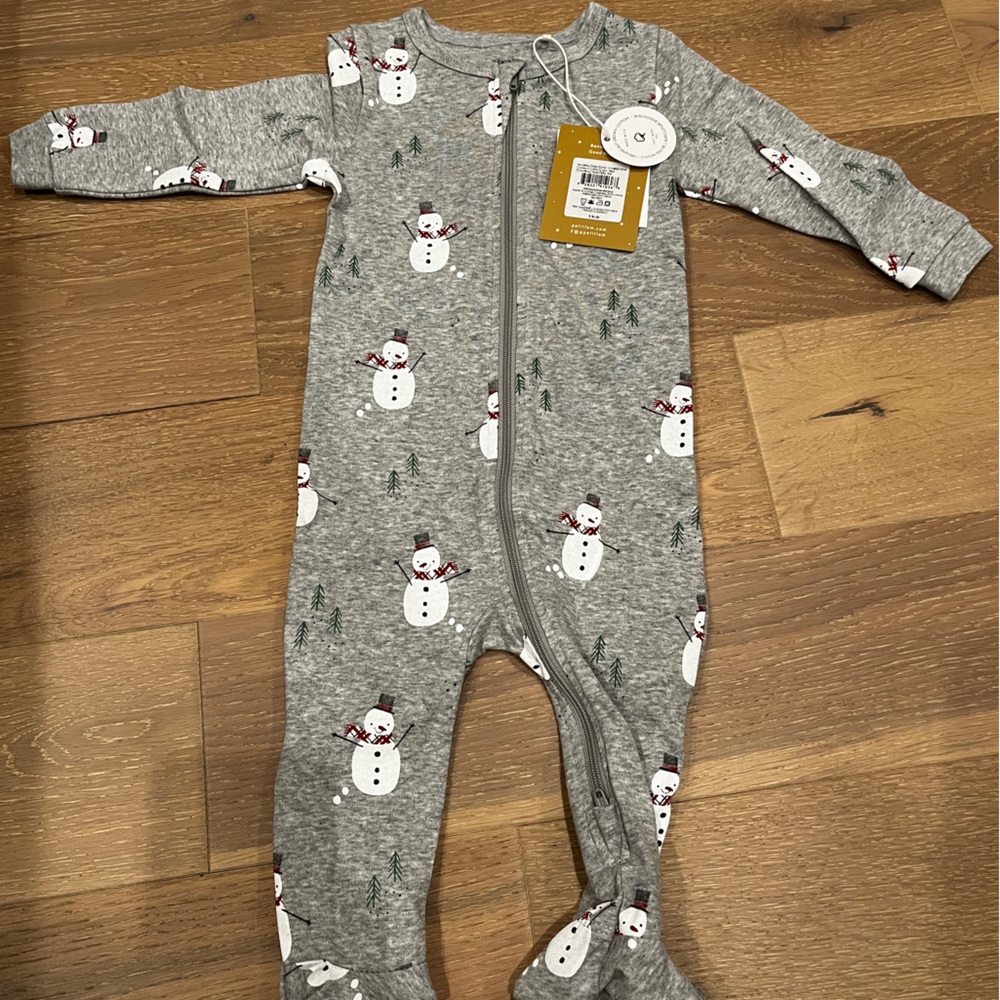 NWT petit lem snowman pajamas